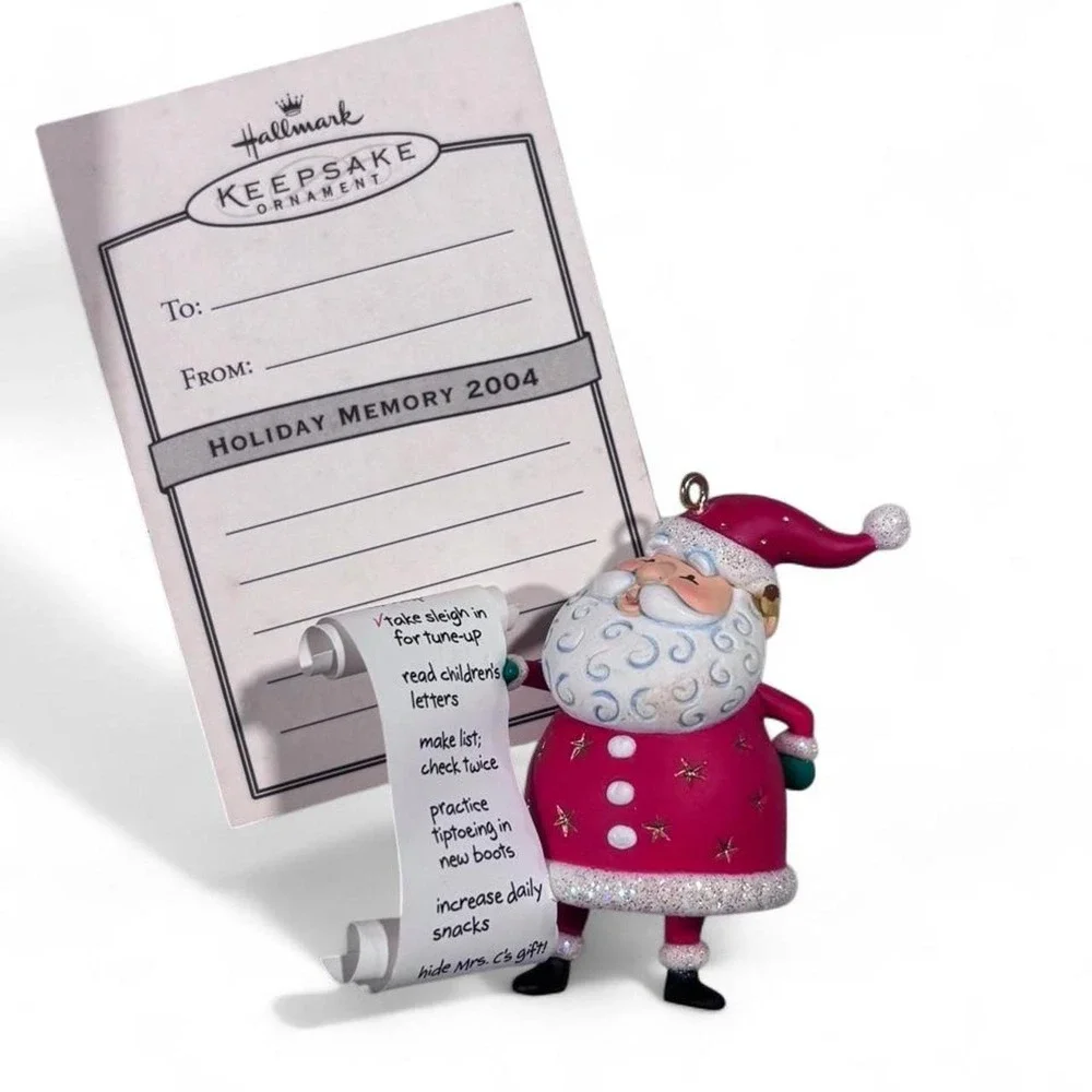 Vintage 2004 Hallmark Keepsake Santa Ornament 